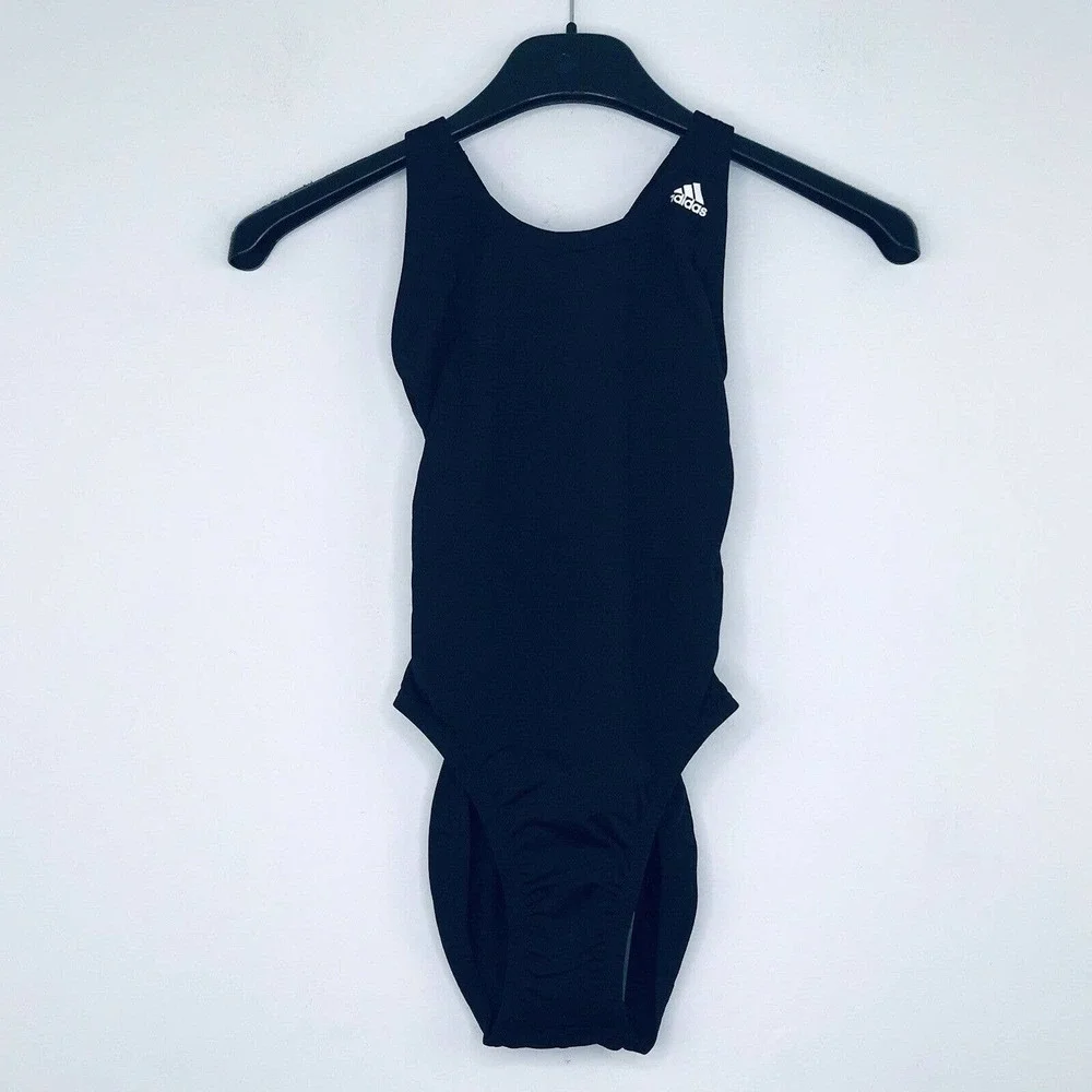 Adidas - Women’s Solid V Back One Piece Swimsuit‎  - Sz. S/22